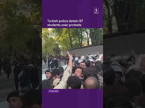 Turkish police detain 97 students over protests