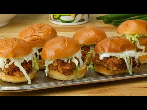 French Onion Chips & Dip Chicken Sliders // Presented by Tasty & Dean's Dip