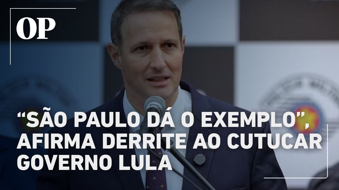 Derrite cutuca governo ao ligar operação contra tráfico em SP à visita de Lula à favela