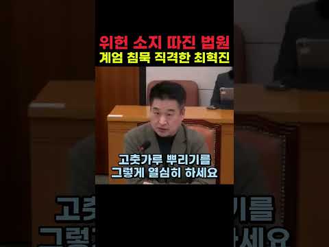 위헌 소지 따진 법원 <strong>계엄</strong> 침묵 직격한 최혁진