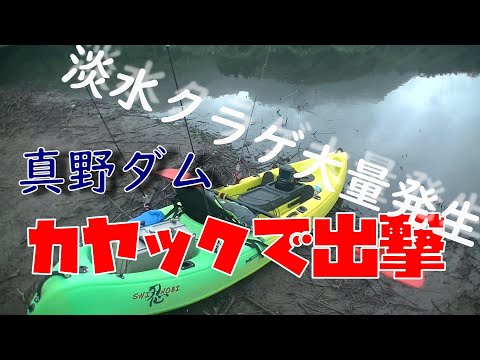 淡水クラゲ大量発生の真野ダムをカヤックで釣る【EP.】