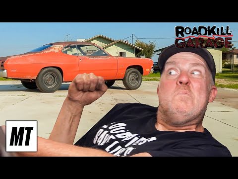 Installing a V8 Engine into 1971 Plymouth Duster! | Roadkill Garage