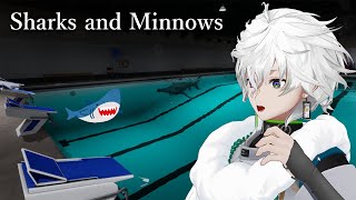 【Sharks and Minnows】プールにいるサメから逃げるぞ 【叢雲カゲツ/にじさんじ】