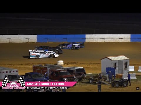 602 Late Model Feature - Fayetteville Motor Speedway 10/22/21 - dirt track racing video image