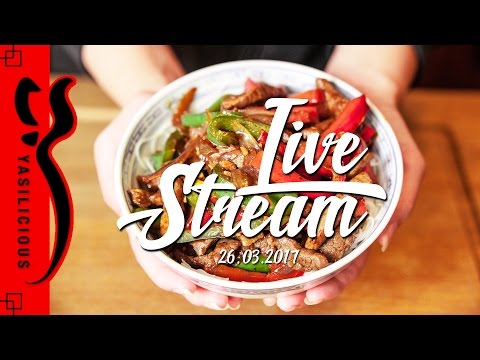 Rindfleisch mit Paprika - asiatisches Rezept - Zusammenfassung Livestream 26.03.17 - UC990hStWQ3tgj1Zk_ASTRoQ