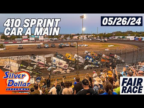 410 Sprint Car Silver Dollar Speedway Fair Race A Main - May 26, 2024 - dirt track racing video image