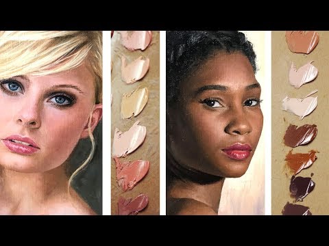 Color Mixing Oil Paint | How I Paint Realistic Skin Tones