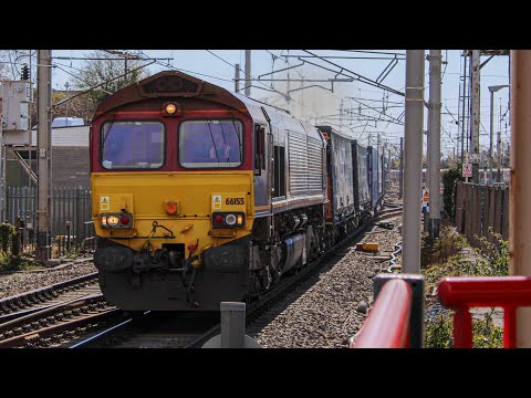 Trains at Hest Bank and Carnforth (10/04/2021)