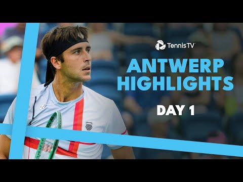 Gasquet vs Etcheverry; Navone-Monteiro Marathon; Fucsovics Features | Antwerp 2024 Day 1 Highlights