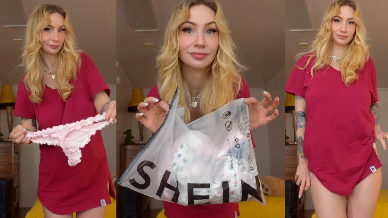 🌸 5 Pack Cotton Panties Try On Haul from SHEIN 🌸