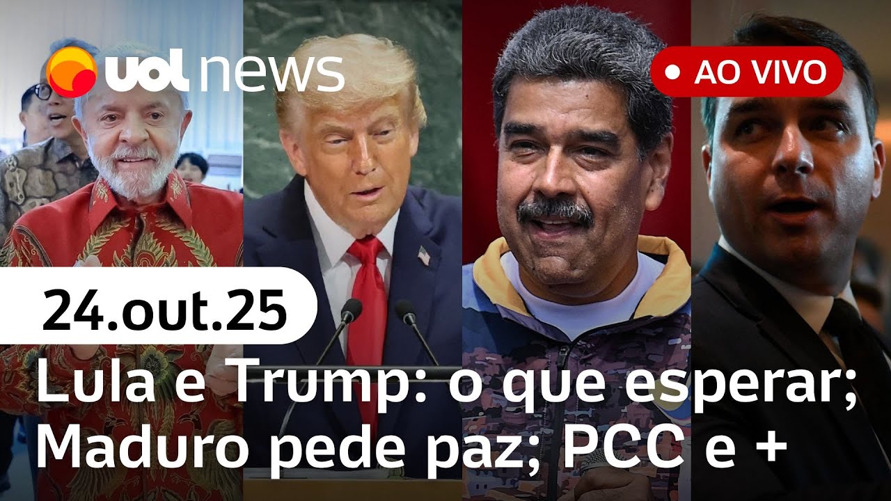 Lula quer abordar tarifaço e Magnitsky com Trump; Maduro pede paz aos EUA; Flávio Bolsonaro; PCC e+