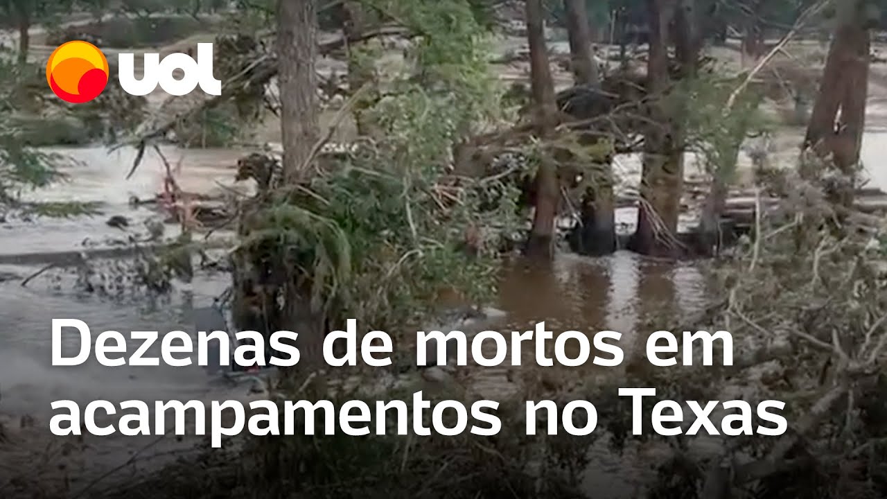 Enchentes no Texas deixam mais de 80 mortos acampamento confirma 27 vítimas