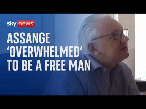 Julian Assange: Brother says he's 'overwhelmed' to be out of prison