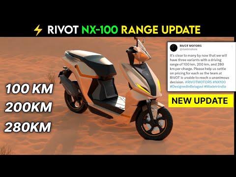 ⚡ Rivot NX 100 Range Update | तबाही Under 1 लाख रु में | New model | ride with mayur