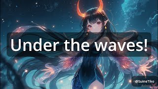 Under the waves!