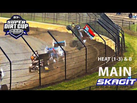 SUPER DIRT CUP NIGHT 2 | HEAT (1-4) B MAIN | SKAGIT SPEEDWAY - dirt track racing video image