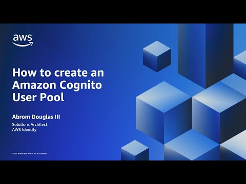 How to create an Amazon Cognito user pool | Amazon Web Services