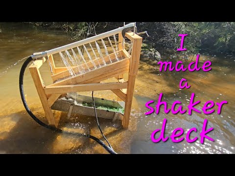 Testing out my home built shaker deck. Will it catch GOLD?