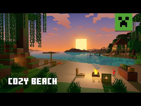 Minecraft Soothing Scenes – Relaxing Beach Escape
