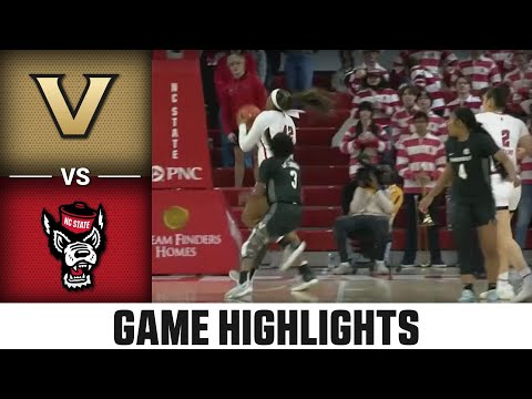 Vanderbilt vs. NC State Game Highlights | 2023-24 ACC Women’s Basketball