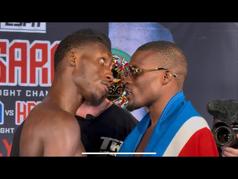 BRUCE CARRINGTON & MATEUS HEITA SEPARATED AT FINAL FACE-OFF & WEIGH IN; “WELCOME TO AMERICA!”