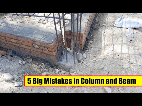 5 Big Mistakes in Column and beam Construction  | Civil Engineering practical videos |