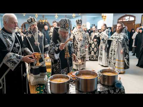 🙏 Предстоятель звершив Літургію Передосвячених Дарів та освятив коливо у Феофанії