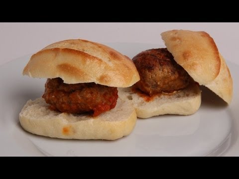 Mozzarella Stuffed Meatball Sliders Recipe - Laura Vitale - Laura in the Kitchen Episode 394 - UCNbngWUqL2eqRw12yAwcICg