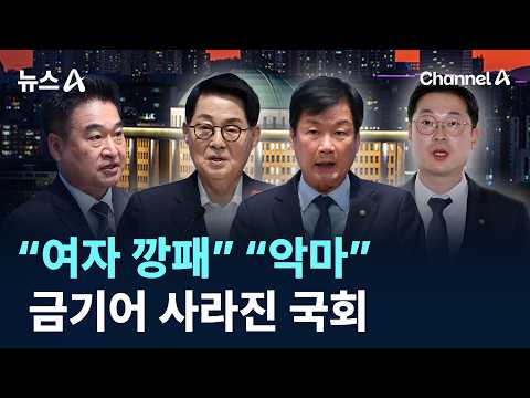 “여자 깡패” “악마”…금기어 사라진 국회 / 채널A / <strong>뉴스A</strong>
