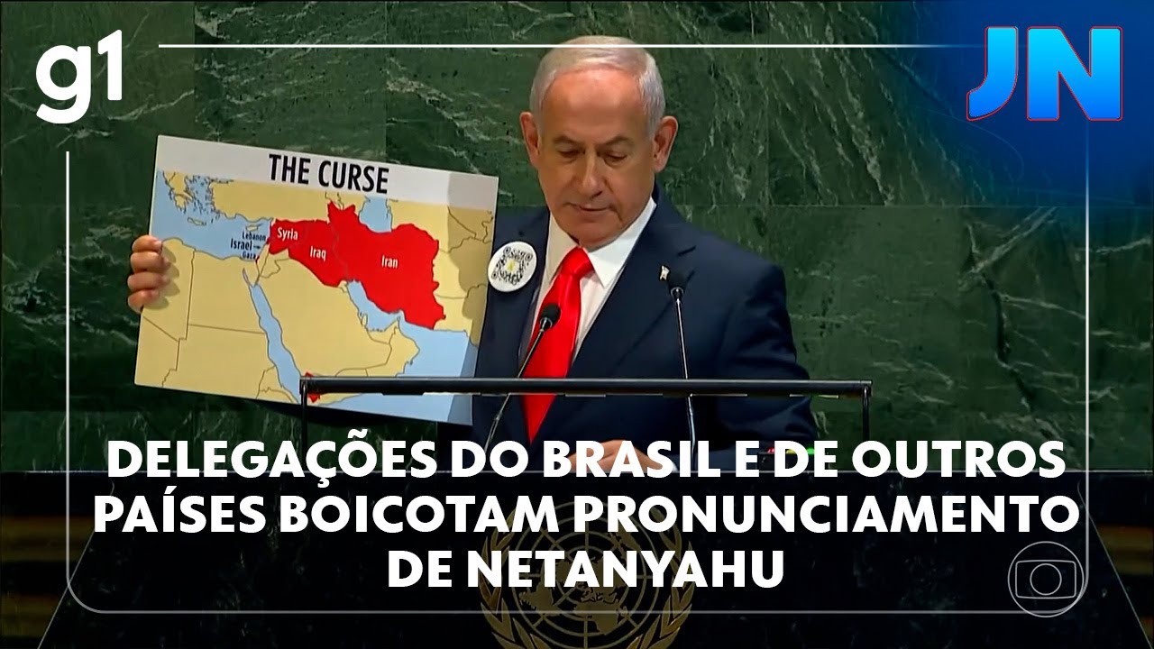 Na ONU delegações do Brasil e de outros países boicotam pronunciamento de Netanyahu