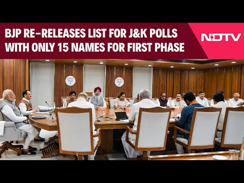 J&K Elections 1st List | BJP Announces 1st List Of Candidates For Jammu And Kashmir Assembly Polls