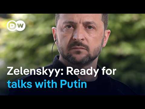 Ukraine: Zelenskyy willing to meet Putin in Turkey | DW News