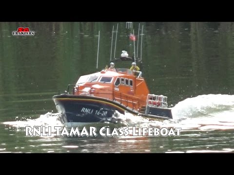 1:16 Model Slipway Tamar Class Lifeboat RC boat scale run! - UCfrs2WW2Qb0bvlD2RmKKsyw