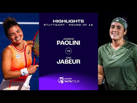 Jasmine Paolini vs. Ons Jabeur | 2024 Stuttgart Round of 16 | WTA Match Highlights