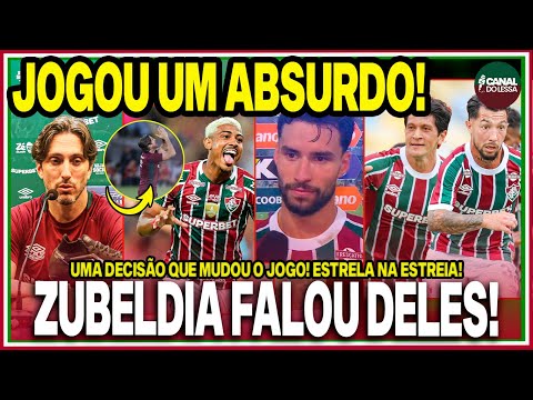 Zubeldia estreia com vitória do Fluminense sobre Botafogo e destaca gestão de elenco e intensidade de jogo