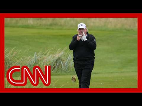 Swirling crises follow Trump to Scotland