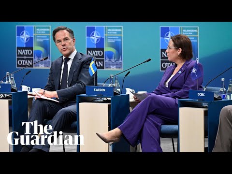 Mark Rutte delivers remarks after Nato foreign ministers' meeting in Helsingborg – watch live