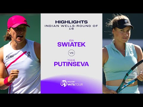 Iga Swiatek vs. Yulia Putintseva | 2024 Indian Wells Round of 16 | WTA Match Highlights