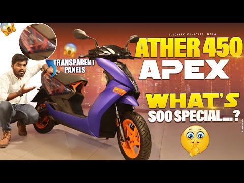 Ather 450 Apex Walkaround Review | Latest Electric Scooters in India | Electric Vehicles India