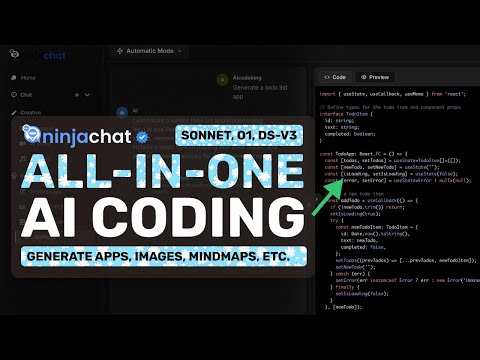 Ninjachat (Upgraded) : This ALL-IN-ONE AI Platform CAN GENERATE APPS w/ Deepseek-V3, IMAGES & MORE!