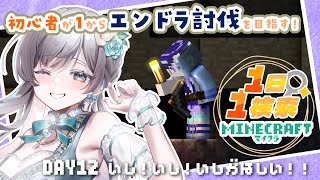【Minecraft】初心者が一からエンドラ討伐日記12日目！～石集めと探索編～【 #vtuber /灯月ユオ】