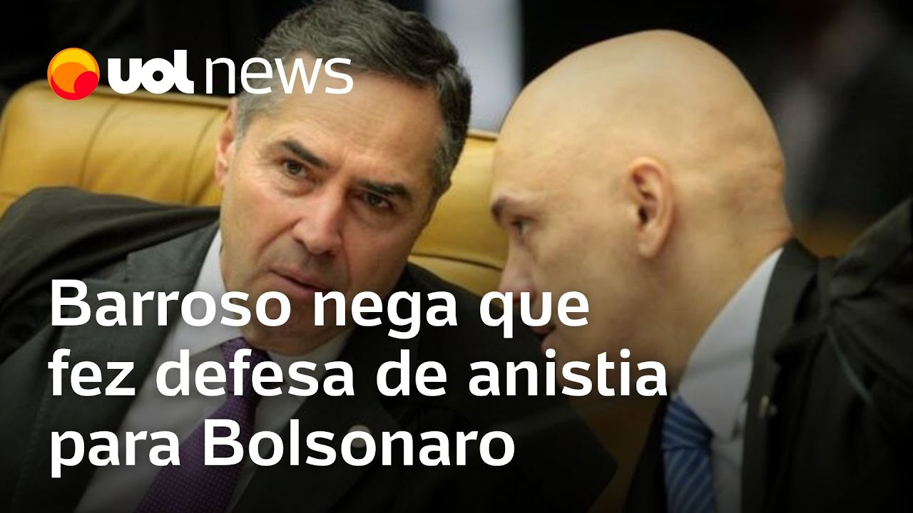 Barroso nega que defendeu anistia para Bolsonaro Não estou dizendo que deve fazer ou que não deve