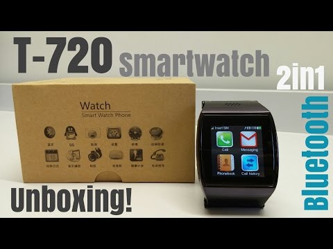T-720 Smartwatch 2in1 Sim Card Support & Bluetooth for iPhone & Android - Unboxing! - UCemr5DdVlUMWvh3dW0SvUwQ