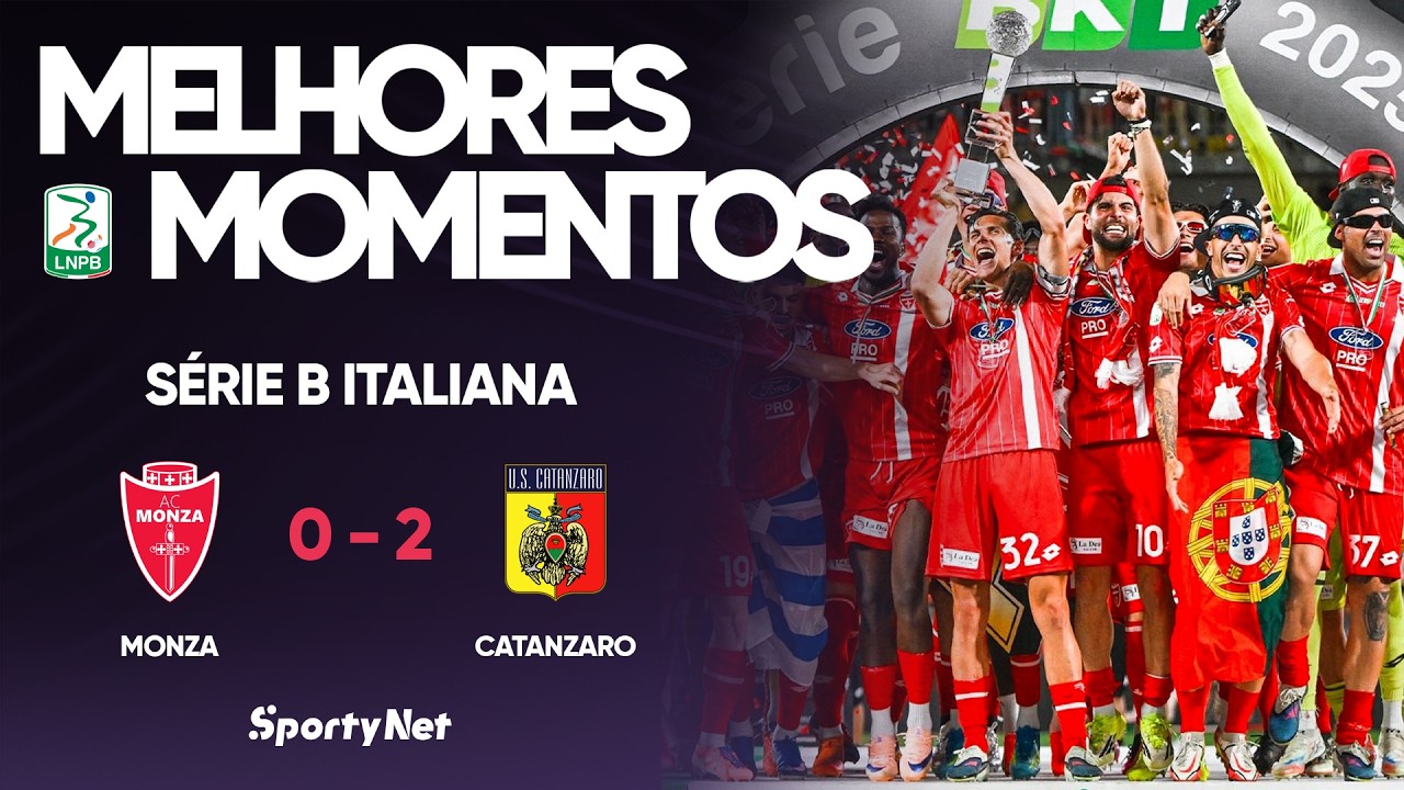 O MONZA ESTÁ NA ELITE DA ITALIA! Monza 0x2 Catanzaro - Melhores Momentos - Serie B Italiana