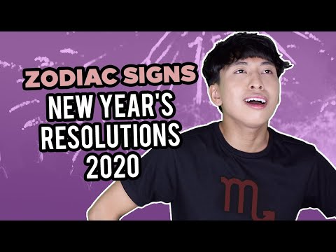The Zodiac Sign's New Year's Resolutions 2020 | MarcElvin