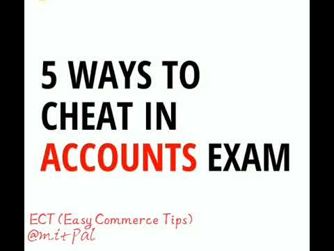 Learn How to Cheat in Account's Exam ,😂| #commerce #accounts #funnyvideo #funny