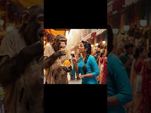 bander aur ladki #ai #shortsfeed #shorts #aishorts #love