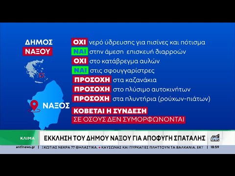 Μεγάλο πρόβλημα λειψυδρίας αντιμετωπίζει η Νάξος