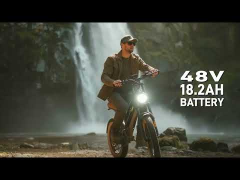 DYU M20 | With fat-tire grip and 1500W peak power, you’re one ride away from nature.