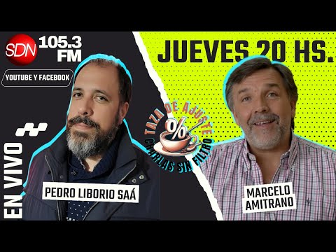 Marcelo Amitrano, visitó el estudio de SDN y charló en #tazadeajuste con Pedro Liborio Saá